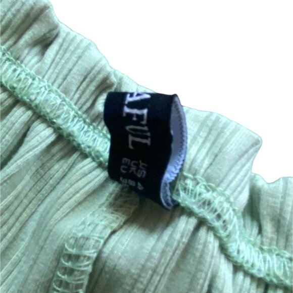 Zaful Womens Light weight Comfy Ribbed Shorts-Mint Green-Size 4-GUC - Picture 5 of 7